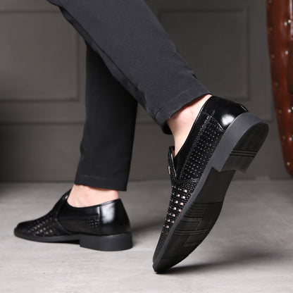 Calvair Woven Leather Loafer