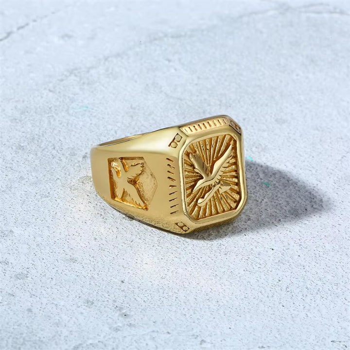 Falcon Crest Signet Ring
