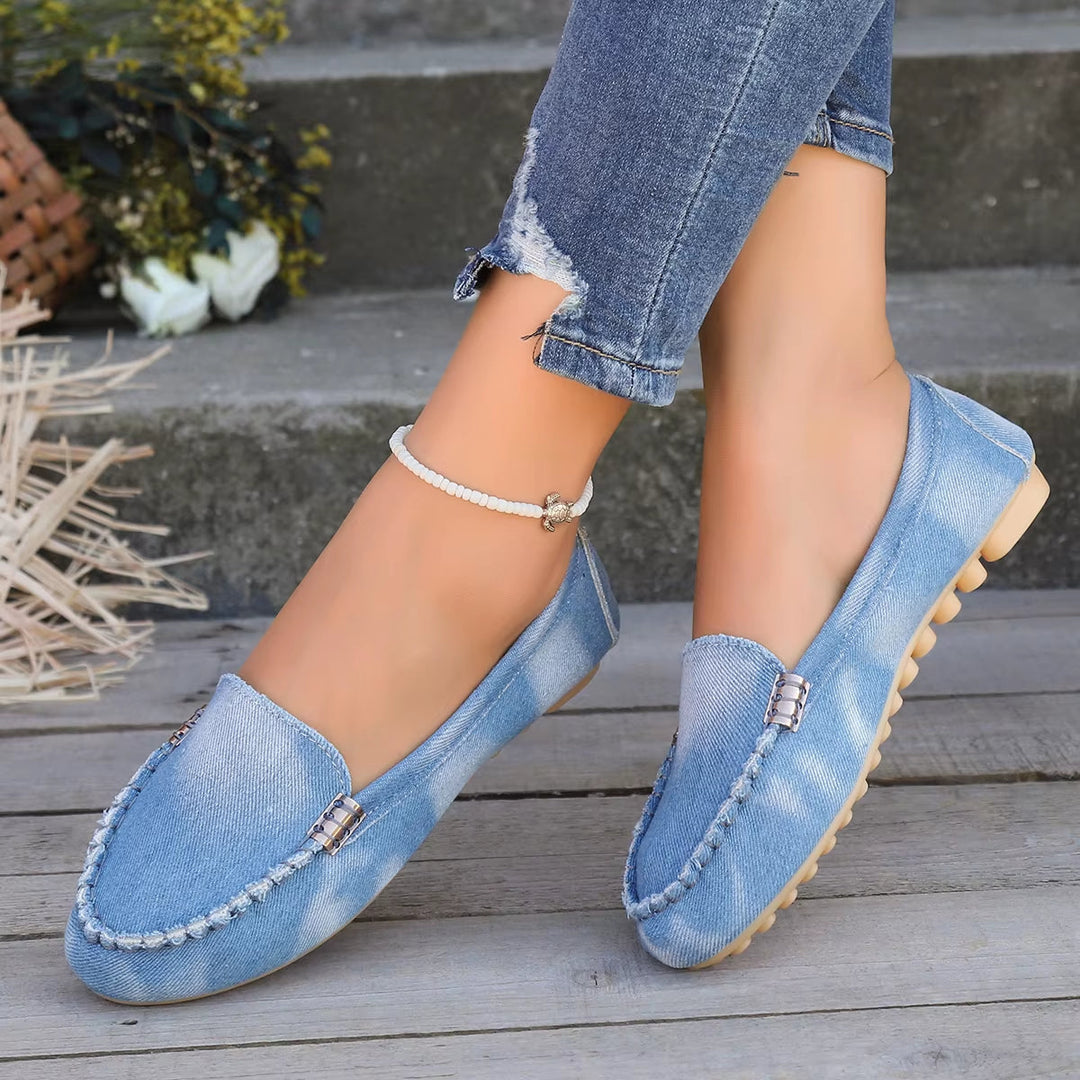 Harper Denim Slip-On Flats