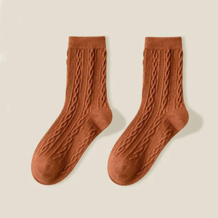Willow & Wool Cable-Knit Socks