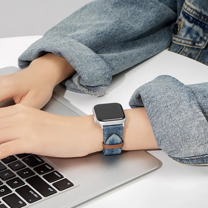 The Denim Edit Apple Watch Band