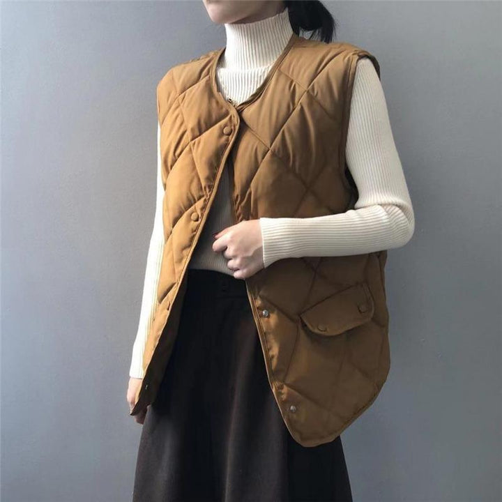 Vienna Quilted Bomber Vest