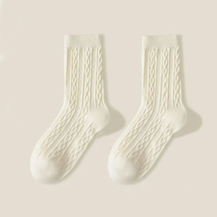 Willow & Wool Cable-Knit Socks
