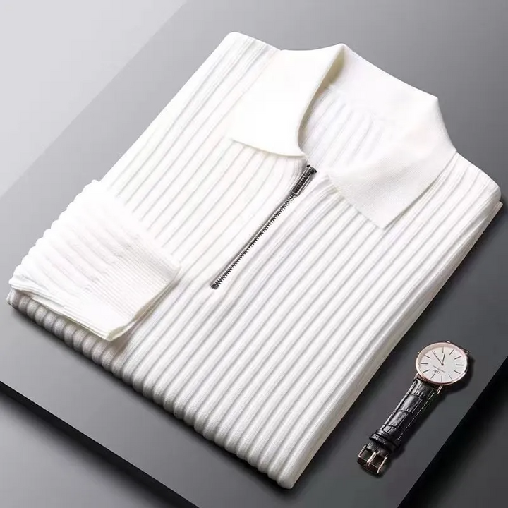 Milano Ribbed Knit Polo